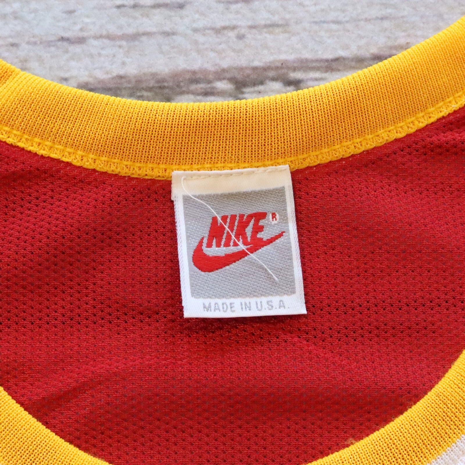 Vintage Nike Swoosh Logo Basketball Jersey Size L Houston