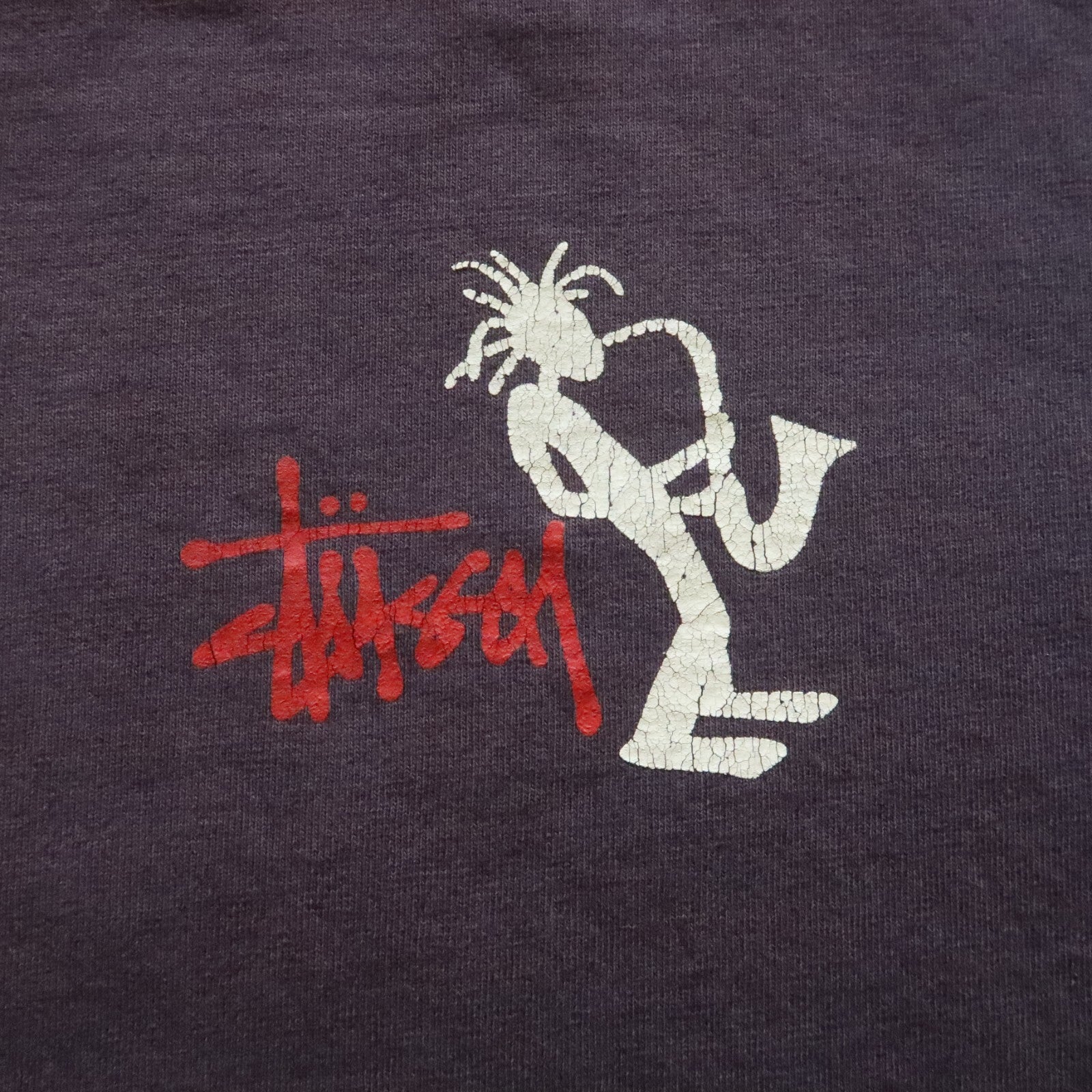 Vintage 90s Stussy Jazz Man Tshirt Made in USA