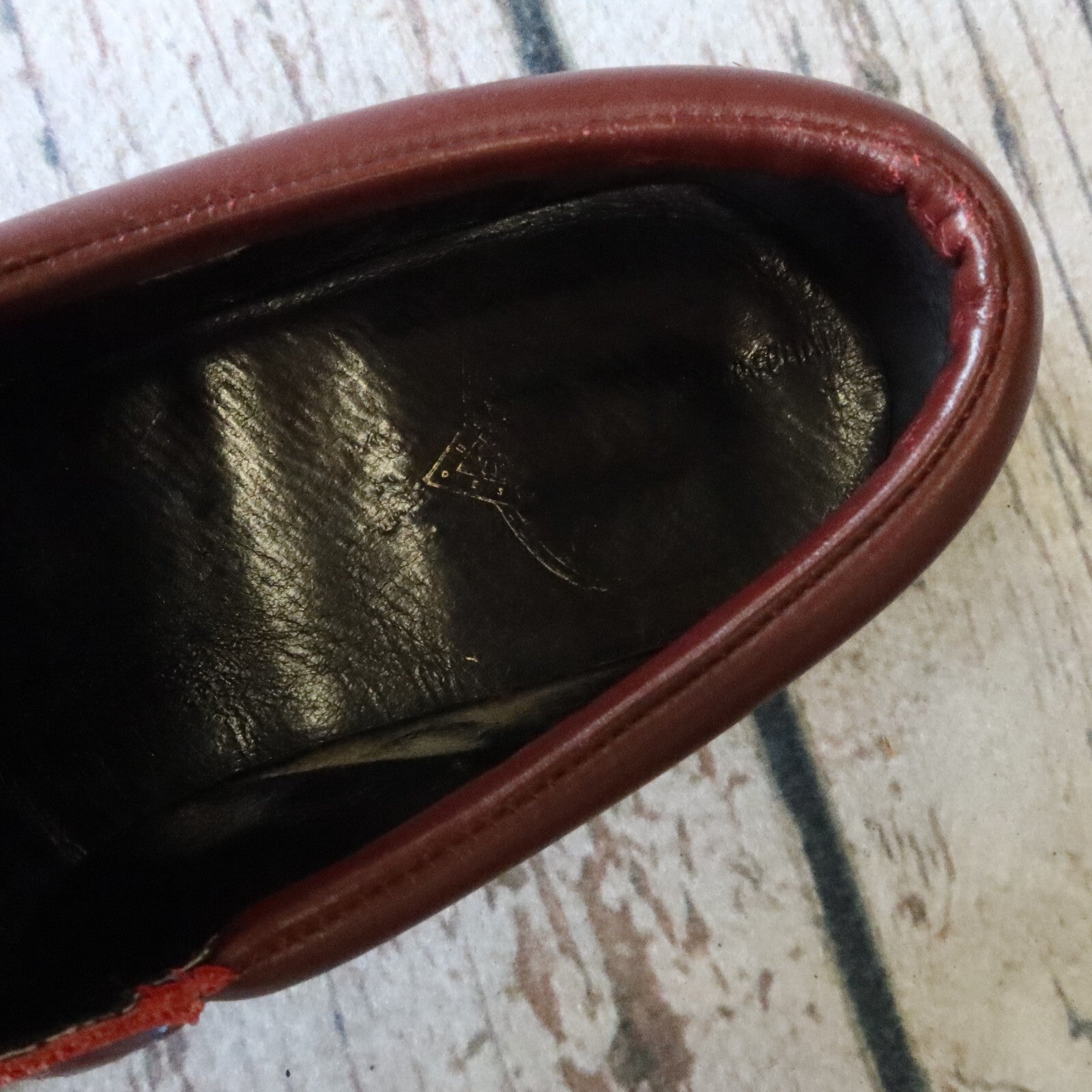 Vintage John Fluevog Flame Leather Derby Shoes Size 10