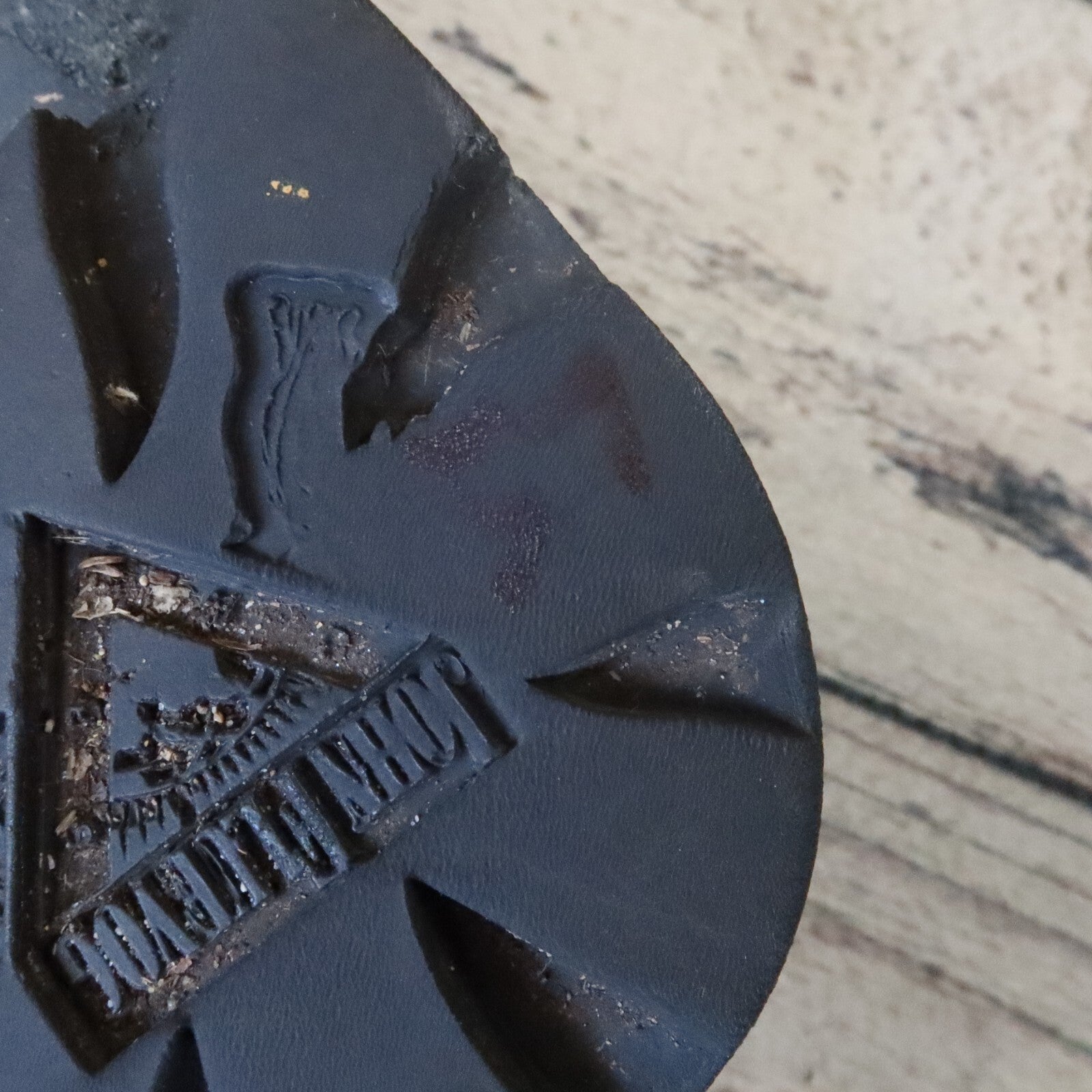 Vintage John Fluevog Flame Leather Derby Shoes Size 10