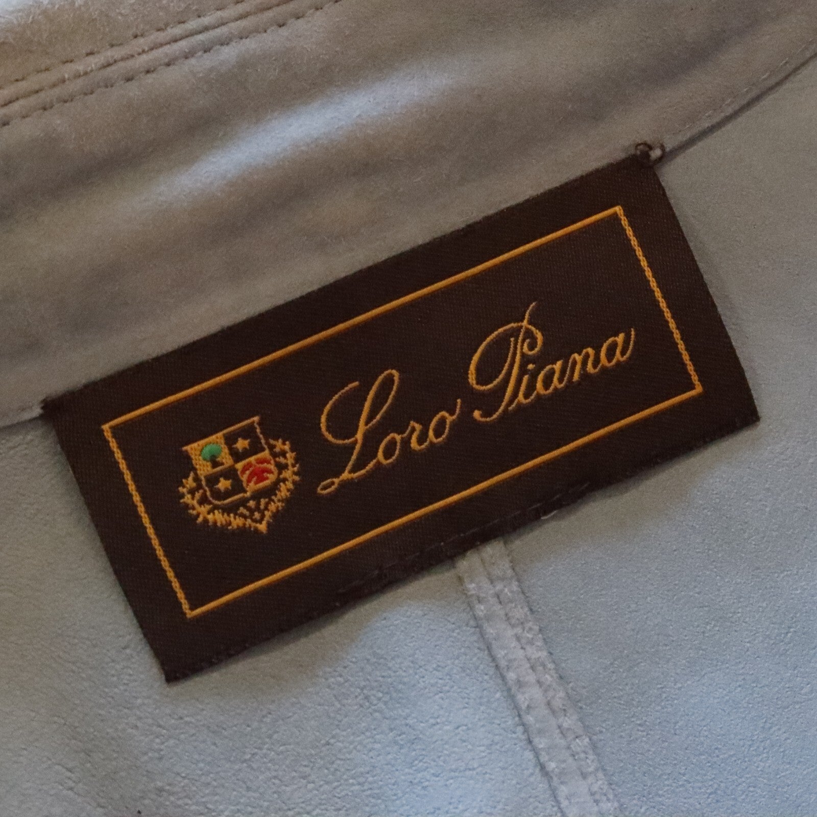 VTG Loro Piana Suede Leather Jacket Size 46