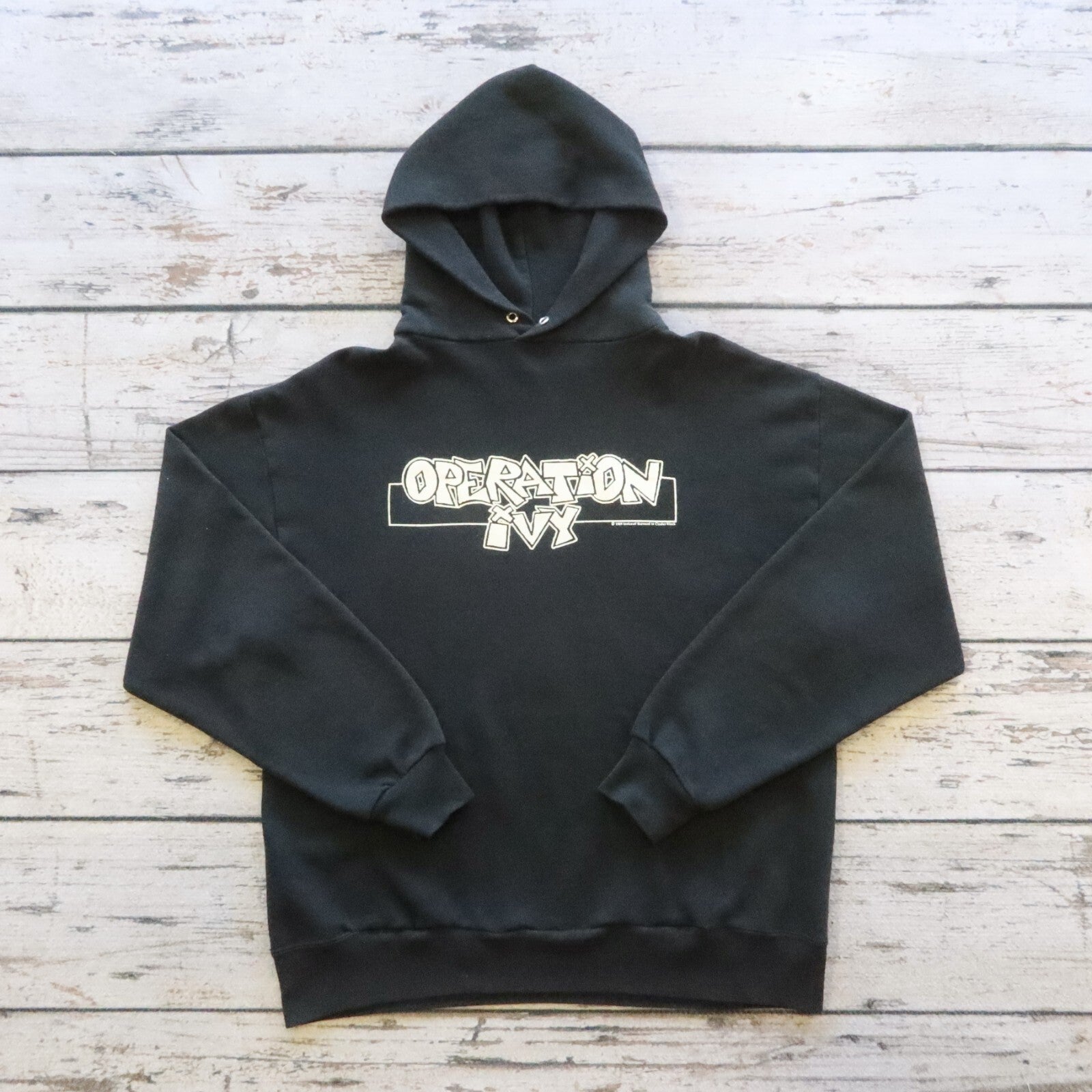 Vintage 80s Operation Ivy Punk Rock Band Pullover Hoodie Sweatshirt Made in USA