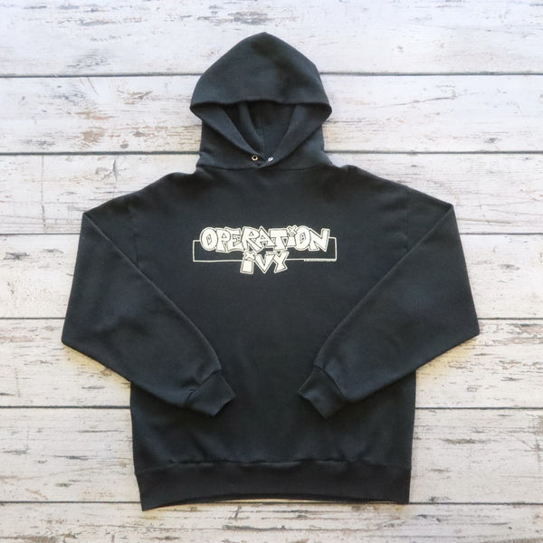 Vintage 80s Operation Ivy Punk Rock Band Pullover Hoodie Sweatshirt Made in USA