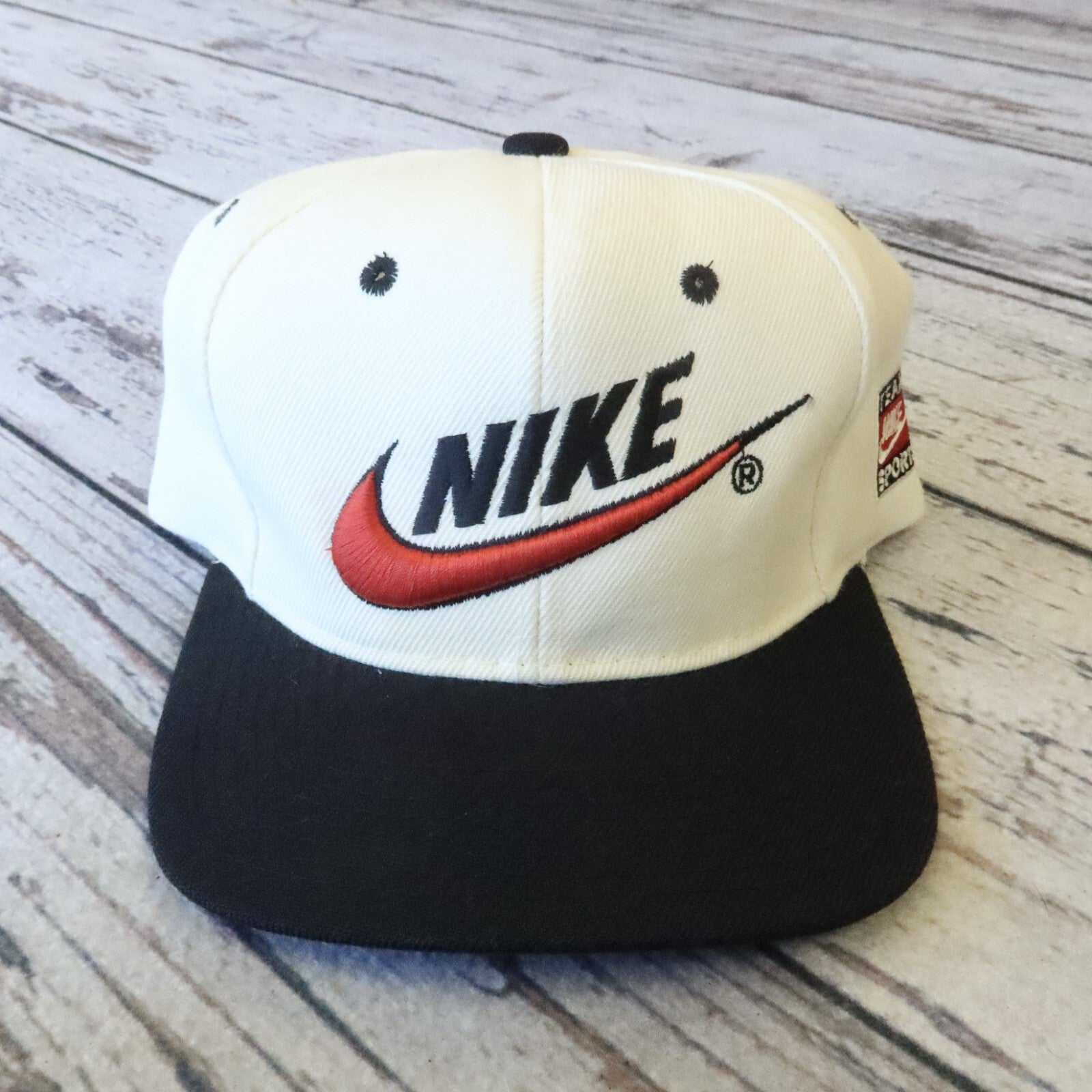 Vintage 90s Rare Nike Team Sports Snapback Hat