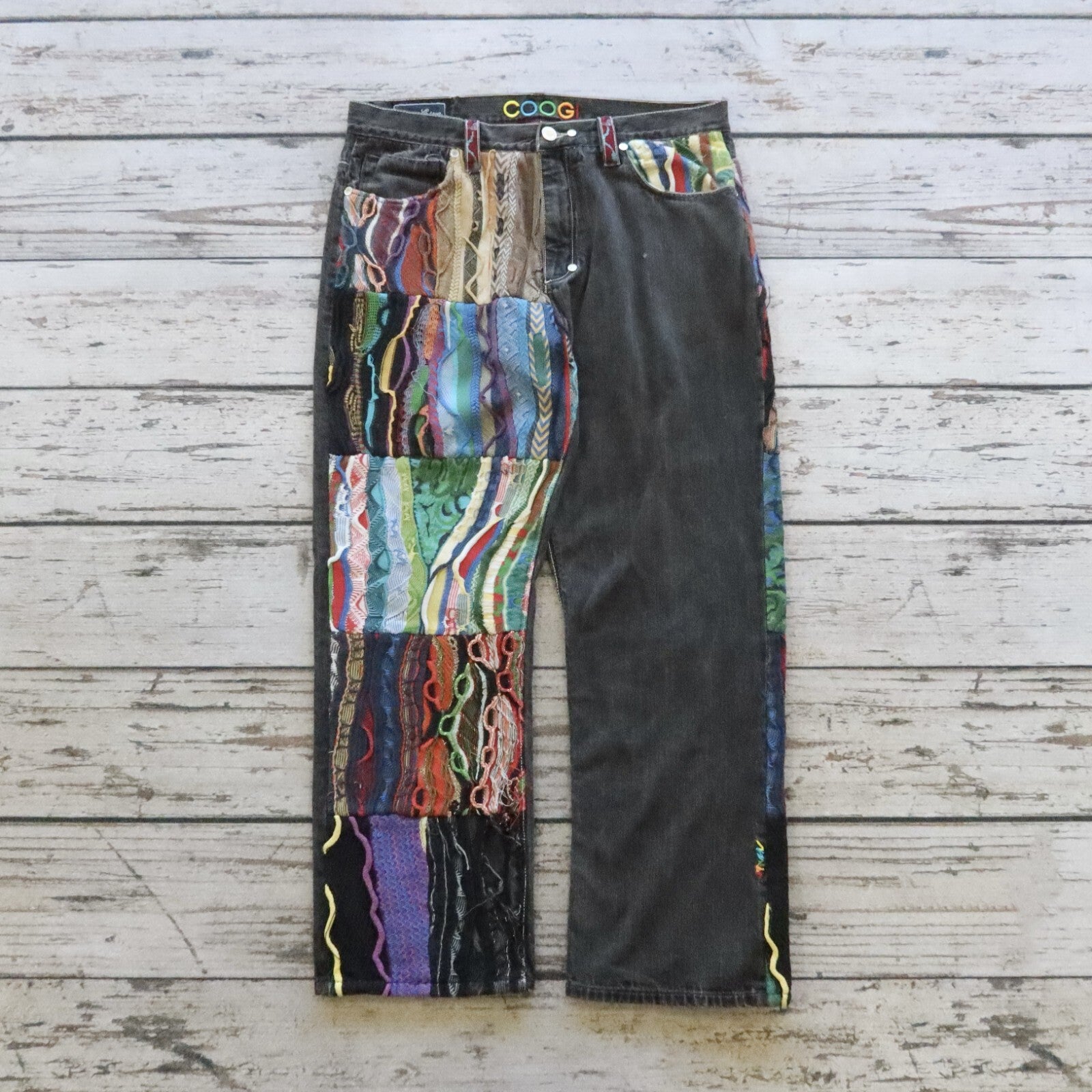 Vintage Rare COOGI Sweater Jeans Pants Size 38 Biggie Hip Hop Rap