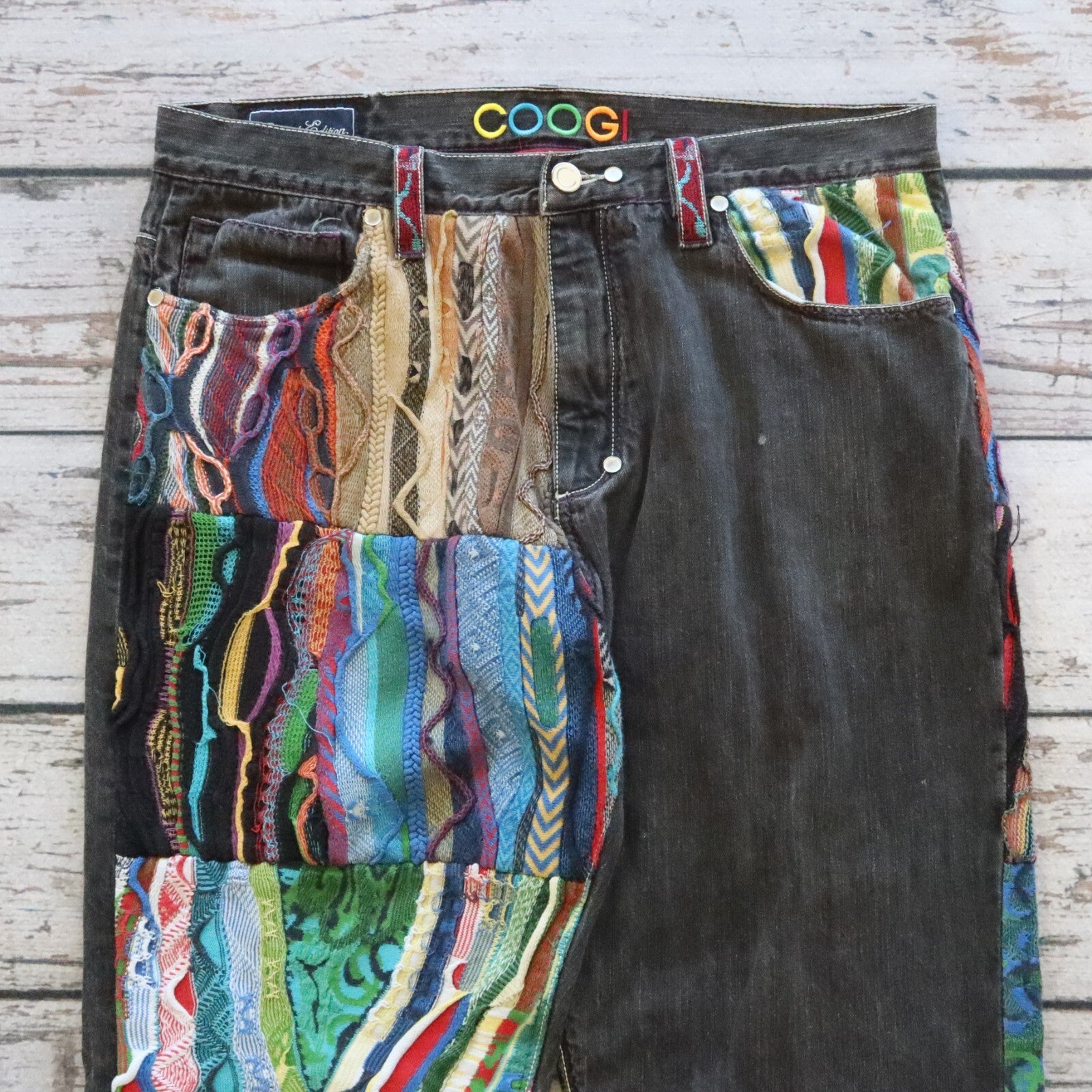 Vintage Rare COOGI Sweater Jeans Pants Size 38 Biggie Hip Hop Rap