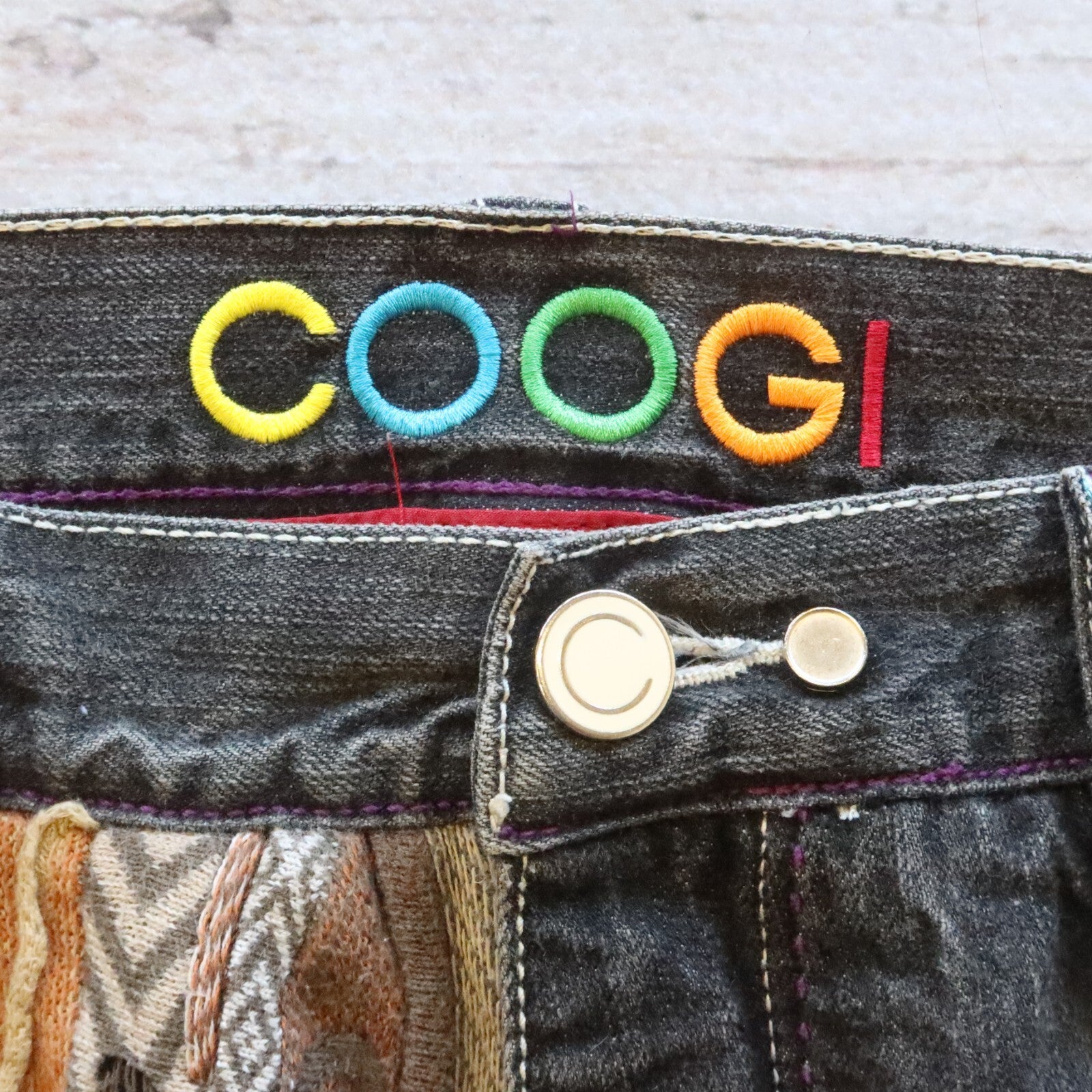 Vintage Rare COOGI Sweater Jeans Pants Size 38 Biggie Hip Hop Rap