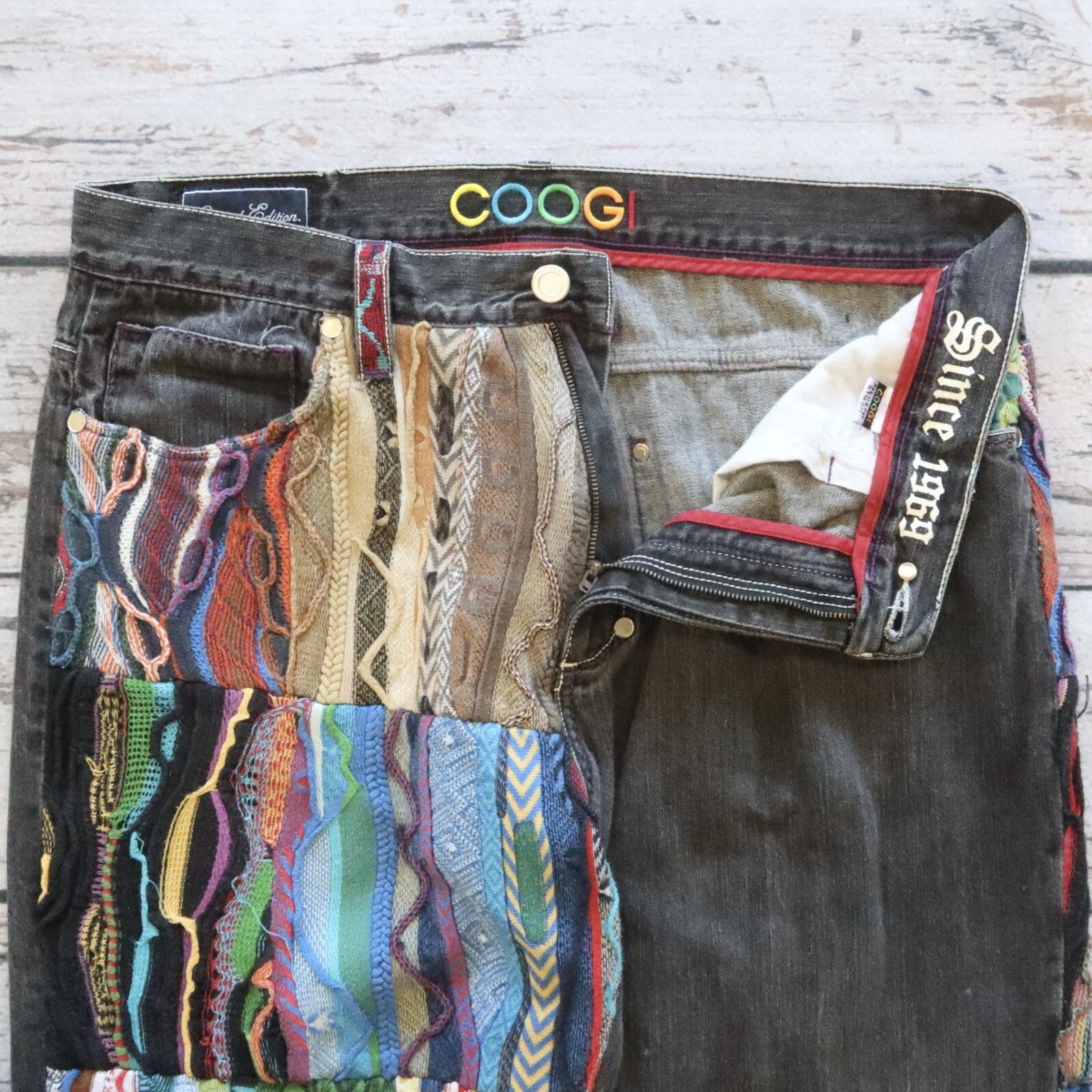 Vintage Rare COOGI Sweater Jeans Pants Size 38 Biggie Hip Hop Rap