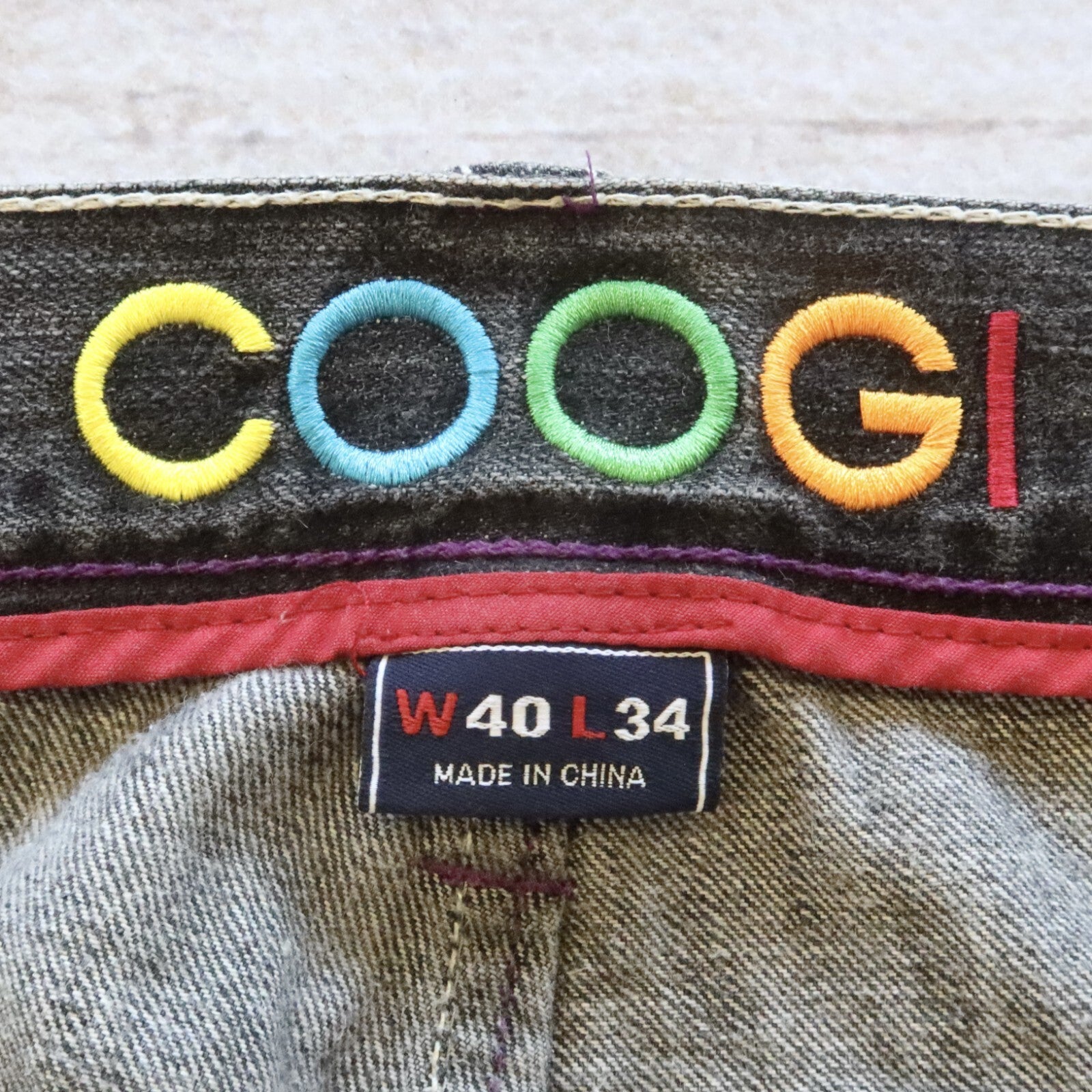 Vintage Rare COOGI Sweater Jeans Pants Size 38 Biggie Hip Hop Rap